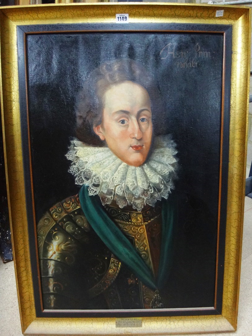 Appraisal: Susan Hillier th century Portrait of Henry Frederick Prince of