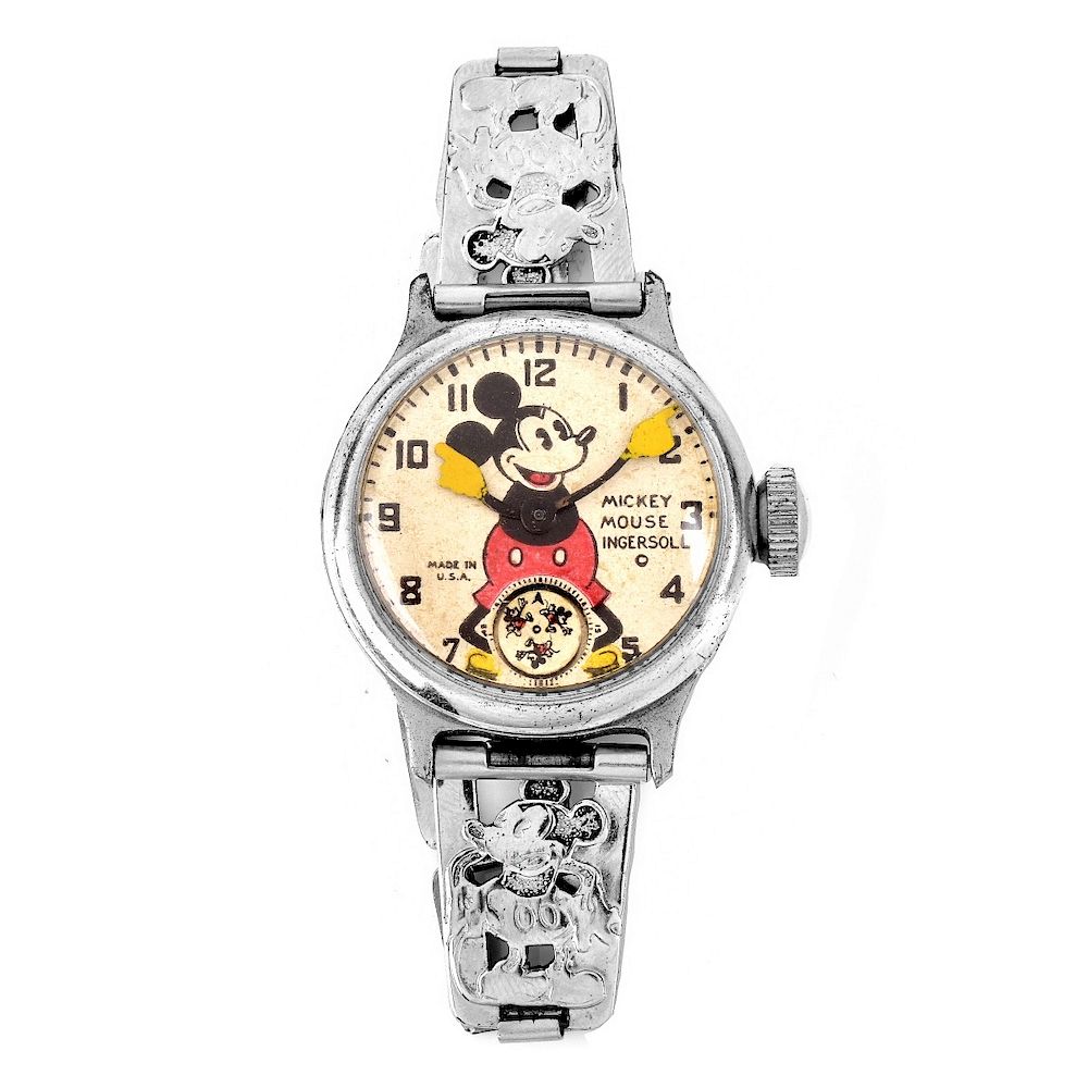 Appraisal: Ingersoll Mickey Mouse Watch Vintage Ingersoll Disney Mickey Mouse Watch