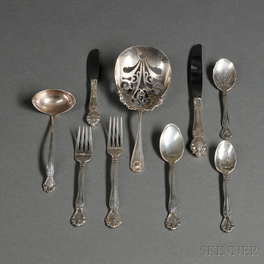 Appraisal: Gorham Secret Garden Pattern Sterling Silver Flatware Service Providence Rhode