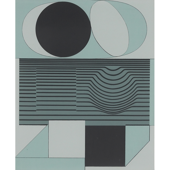 Appraisal: Victor Vasarely French Hungarian - ''Abstract Composition '' c screenprint