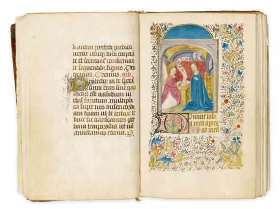 Appraisal: Book of prayers and reflections Latin ms on vellum From