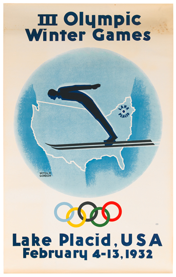 Appraisal: WITOLD GORDON - LAKE PLACID III OLYMPIC WINTER GAMES x