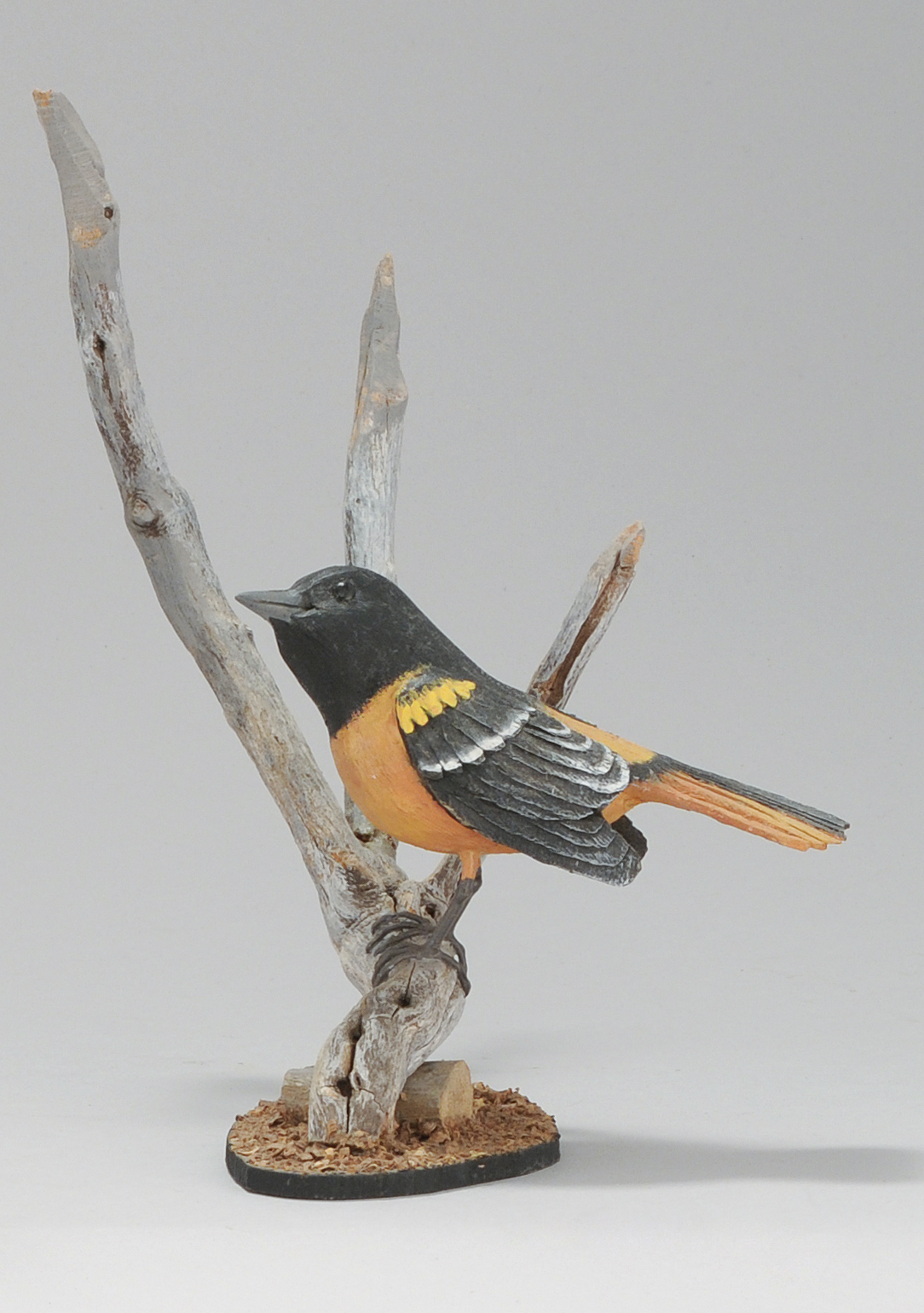 Appraisal: OVERSIZE MINIATURE BALTIMORE ORIOLE By Stan Sparre of East Falmouth