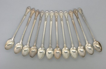 Appraisal: A Lot of Twelve Silver Ice Tea Spoons by Gorham