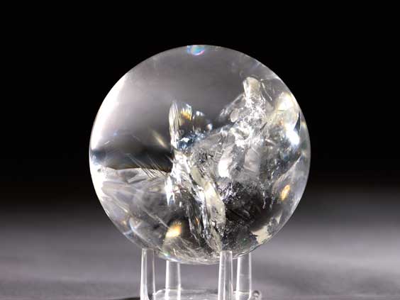 Appraisal: QUARTZ SPHERE A CRYSTAL BALL Brazil Crystal balls have always