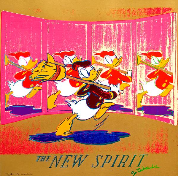 Appraisal: Andy Warhol American - The New Spirit Donald Duck from