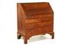 Appraisal: DESK - th c cherry slant front desk with breadboard