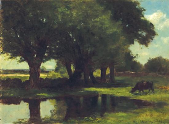 Appraisal: BROWN JOHN APPLETON American - ''The Pasture'' oil on canvas