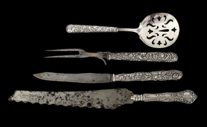 Appraisal: Four American Sterling Silver-Handled Serving Pieces first quarter th century