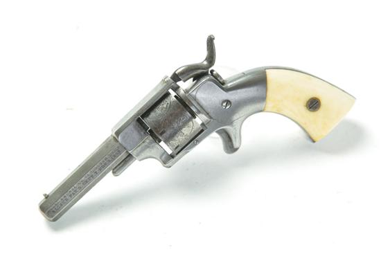 Appraisal: ALLEN WHEELOCK REVOLVER Side hammer seven-shot caliber - '' octagonal