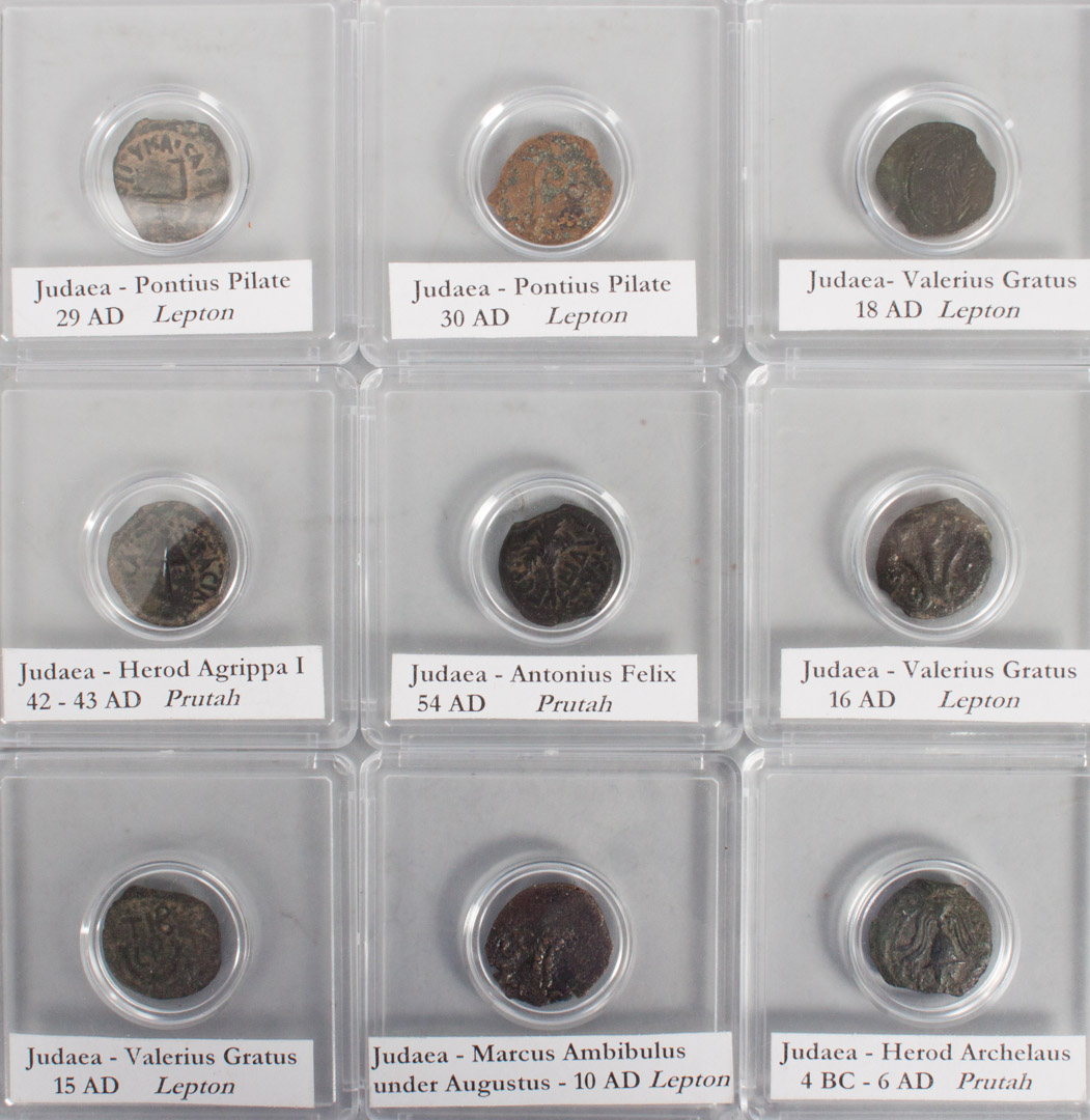 Appraisal: Ancient Coins small coppers of Judaea comprising Prutah of Herod