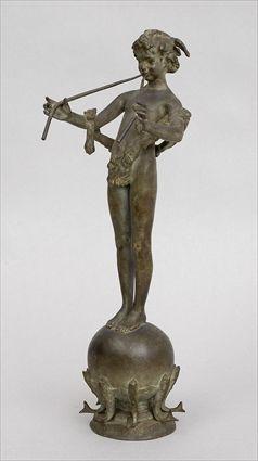 Appraisal: FREDERICK MACMONNIES - PAN OF ROHALLION Bronze in Jaboeuf et