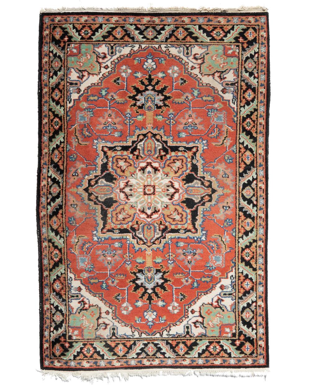 Appraisal: A HERIZ AREA RUGA Heriz area rug Late th century