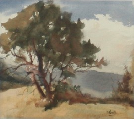 Appraisal: May Neill born Hilltop watercolour signed 'M Neill' lower right