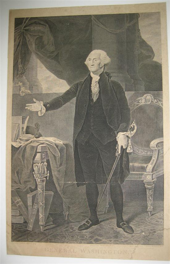 Appraisal: WASHINGTON GEORGE--PRINTS After Heath James engraver and Gilbert Stuart General