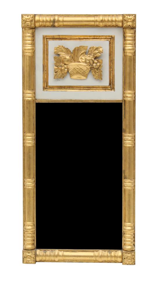 Appraisal: Sale Lot An American Giltwood Mirror having a rectangular mirror