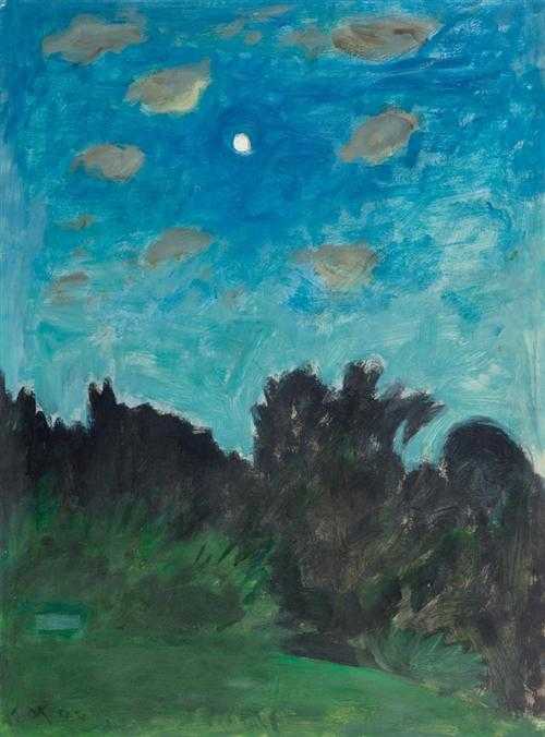 Appraisal: MORGENTALER ERNST Kleindietwil - Z rich Landscape in the moonlight