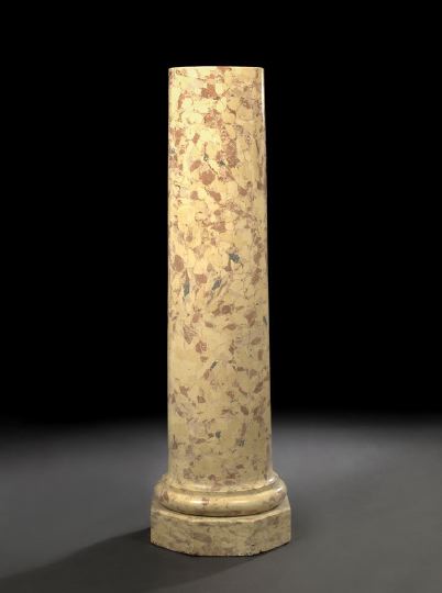 Appraisal: Italian Neoclassical Scagliola Breche d'Aleps Pedestal late th century of