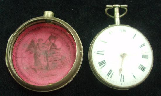 Appraisal: A George III pair cased pocket watch No by Howard