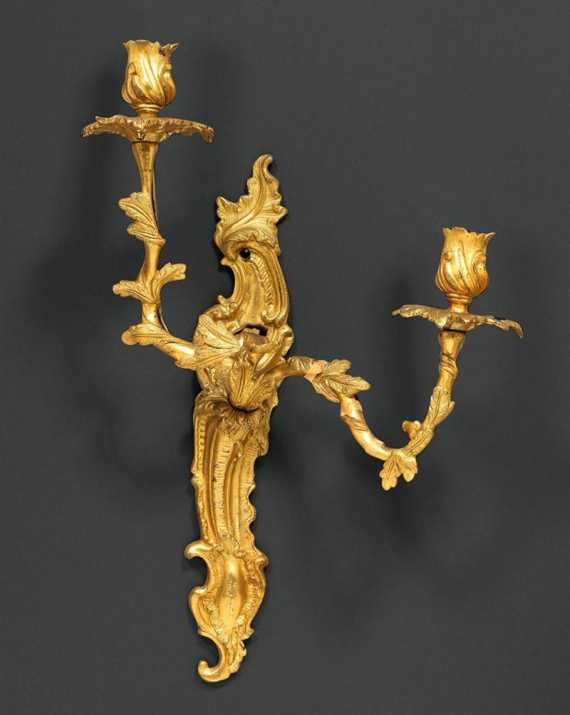 Appraisal: SET OF APPLIQUES late Louis XV France th century Gilt