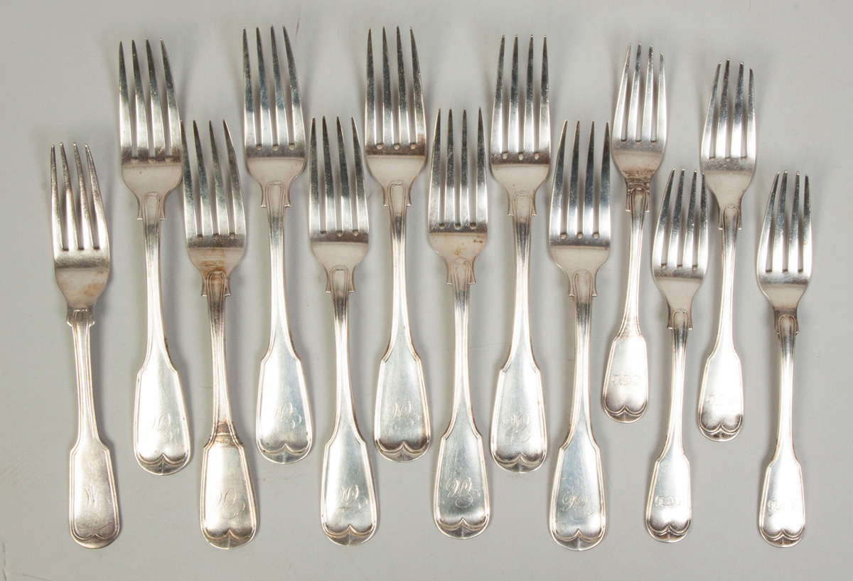 Appraisal: R W Wilson Philadelphia Silver Pieces Dinner forks Salad forks