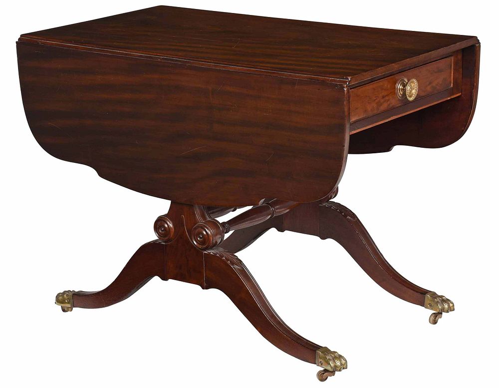 Appraisal: American Classical Drop Leaf Breakfast Table Middle Atlantic States possibly