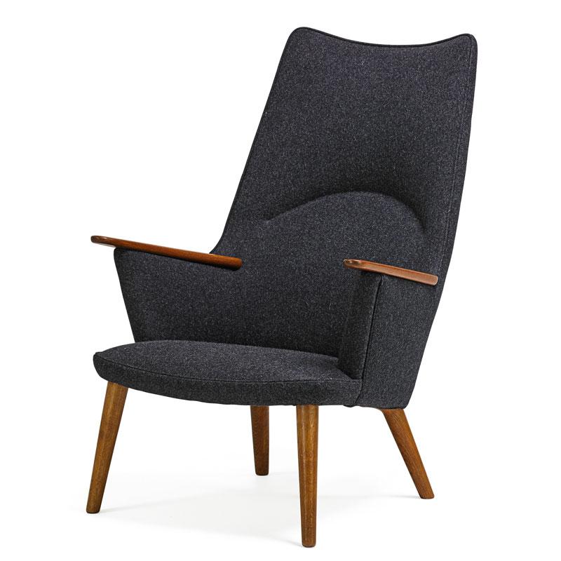 Appraisal: HANS WEGNER A P STOLEN Lounge chair Condition Report Reupholstered