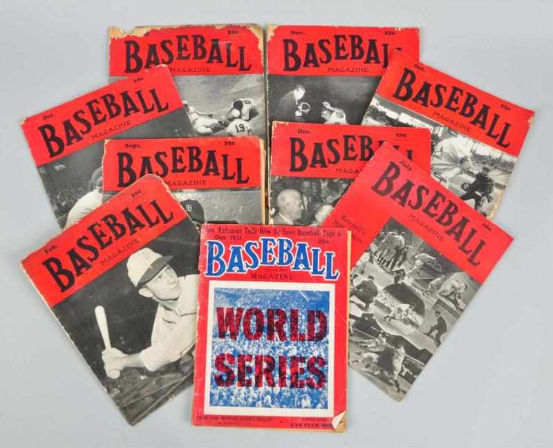 Appraisal: Lot of s- s Issues of Baseball Magazine Description Lot