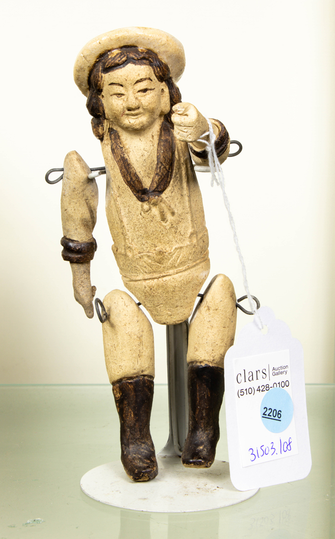 Appraisal: JAPANESE ARTICULATED BISQUE DOLL OF FEMALE SAILOR ON A MODERN