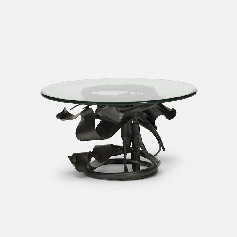 Appraisal: Albert Paley coffee table Albert Paley coffee table USA forged