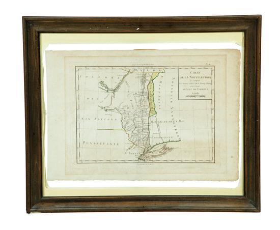 Appraisal: MAP OF NEW HAMPSHIRE AND VERMONT ''Carte de la Nouvelle