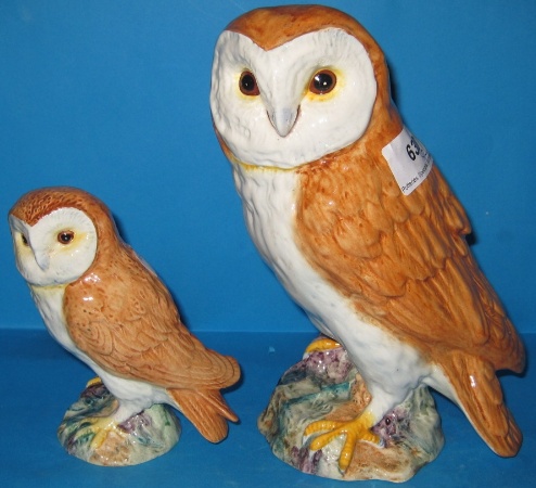 Appraisal: Beswick large Barn Owl and small Barn Owl