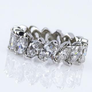 Appraisal: Circa s Approx Carat Marquise Cut Diamond and Karat White