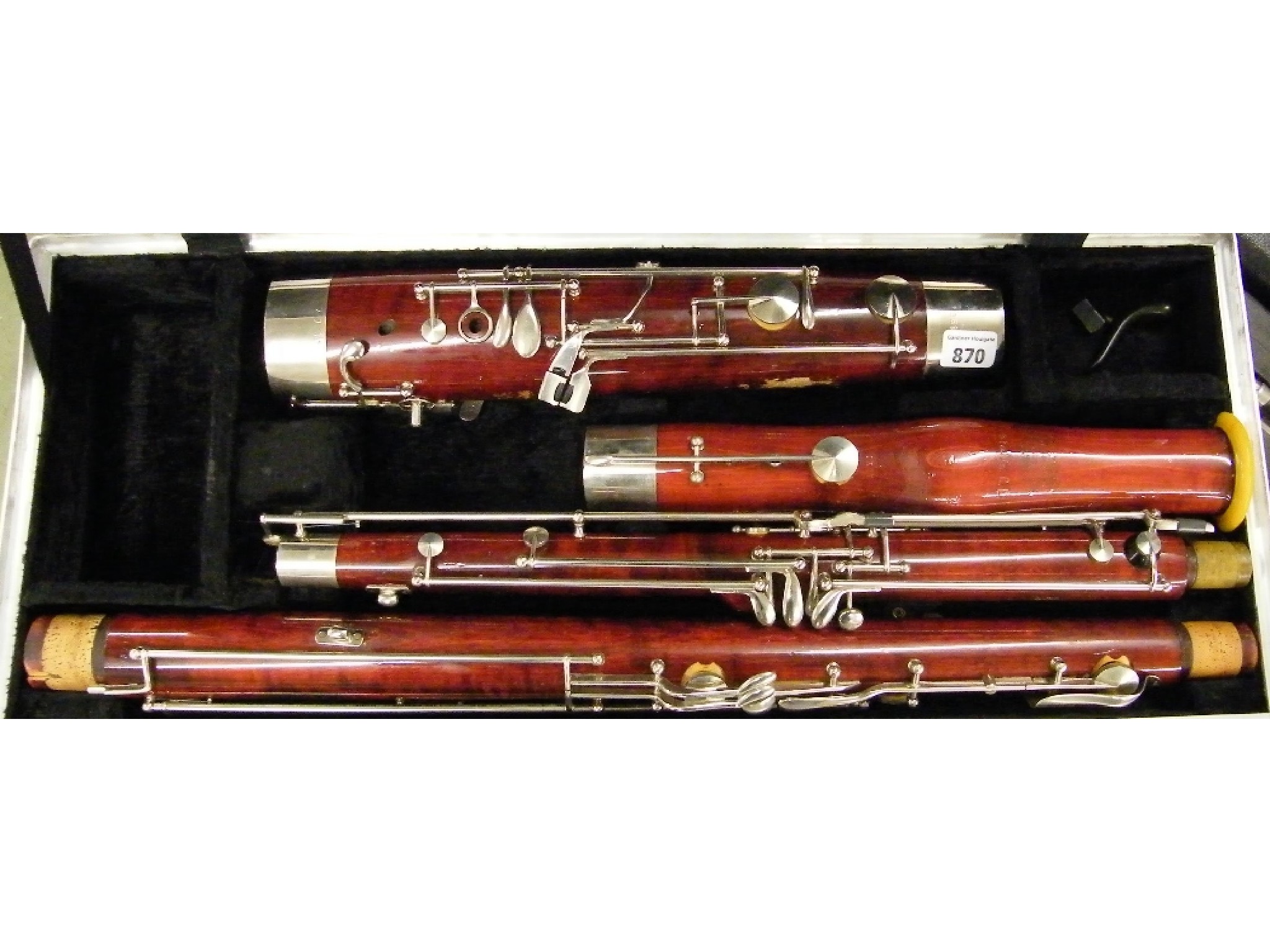 Appraisal: Contemporary bassoon stamped Louis Standard Made for Rudall Carte Co