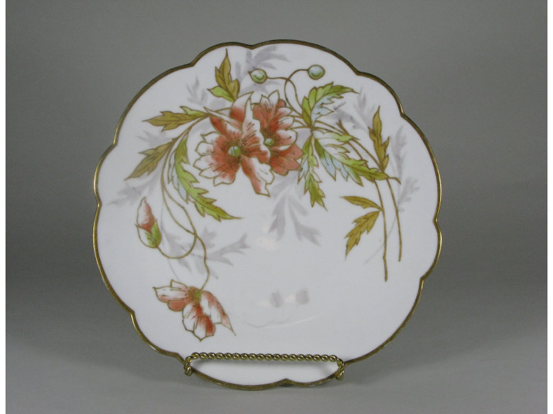 Appraisal: Limoges Hand Painted Porcelain Charger artist signed Gilbert decorated with