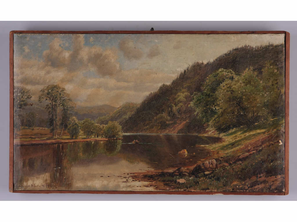 Appraisal: Edmund Darch Lewis PA - Landscape oil on canvas signed