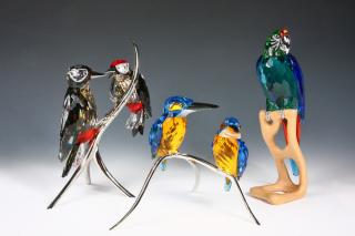 Appraisal: SWAROVSKI CRYSTAL BIRDS Swarovski Austrian Crystal Bird Figurines all in