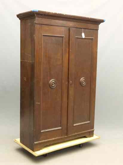 Appraisal: th c Victorian door armoire '' W '' D ''