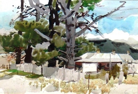 Appraisal: Frank McNamara - Collitt's Inn NSW watercolour signed 'Frank McNamara'