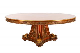 Appraisal: Palatial French Baroque Style Dining Table Continental late th century