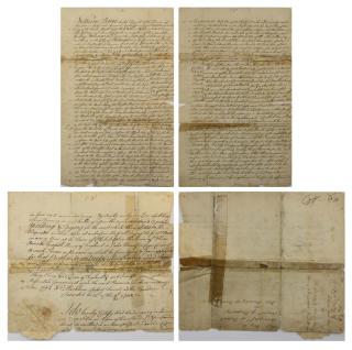 Appraisal: th Century American William Penn Handwritten Document possibly a deed