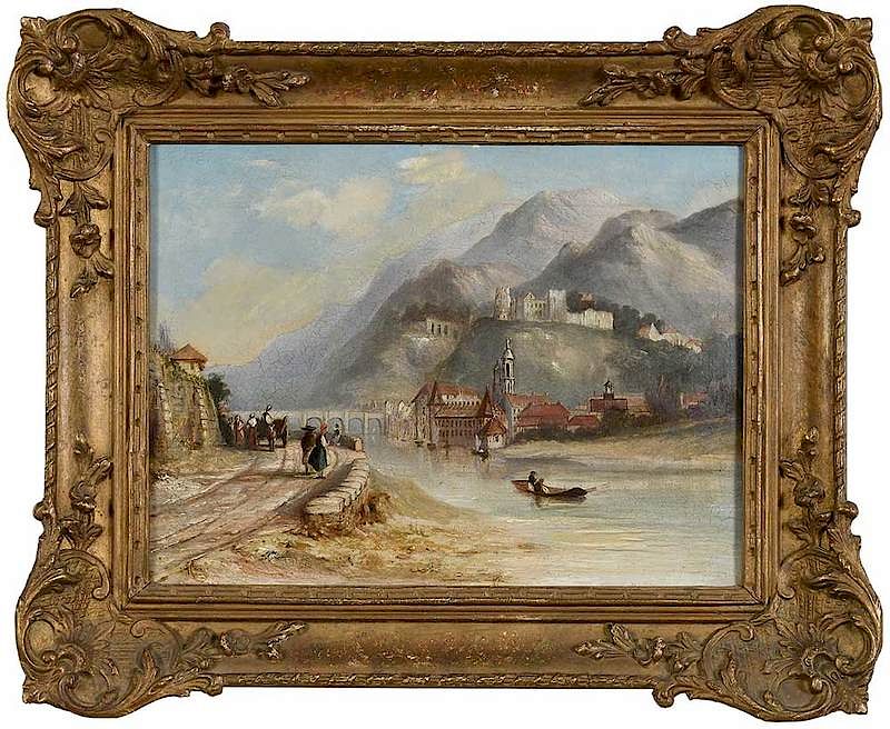 Appraisal: Ebenezer Wake Cook British View of Heidelberg Along the Rhine