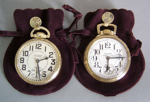 Appraisal: Waltham Vanguard -jewel gold filled open face pocket watch together