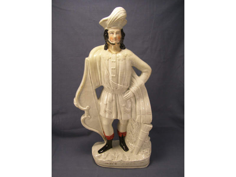 Appraisal: Staffordshire William Tell Figure Single figure with neck repair and