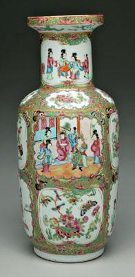 Appraisal: Chinese Canton famille rose vase club shape rose medallion th