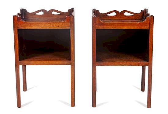 Appraisal: A George III Mahogany End Table Height x width x