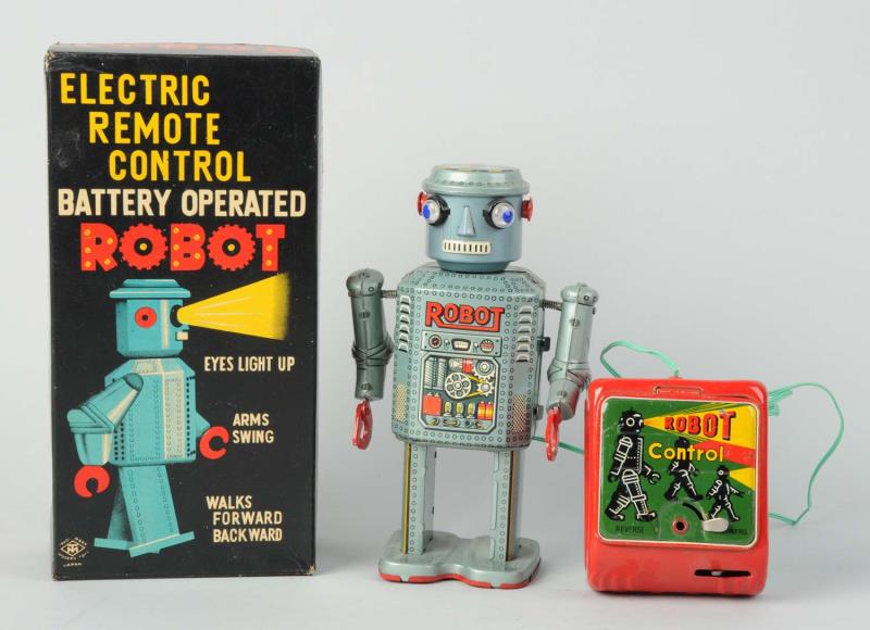 Appraisal: Japanese Tin Litho R - Robot O B Battery -