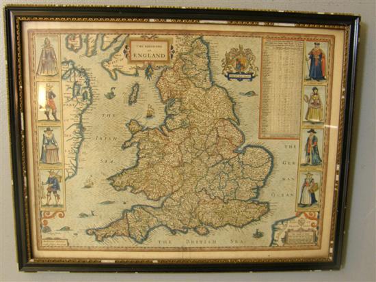 Appraisal: The Kingdome of England' map by Abraham Goos Amstelodamensis Sculpsit