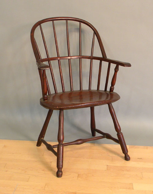 Appraisal: Lancaster County Pennsylvania sackback windsor chair th c