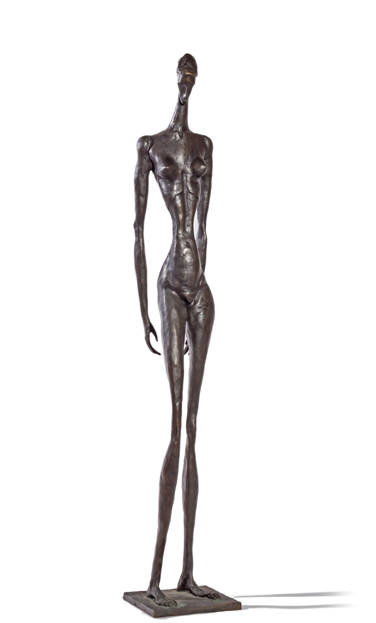 Appraisal: DORIS CAESAR American - Standing Nude bronze signed at base